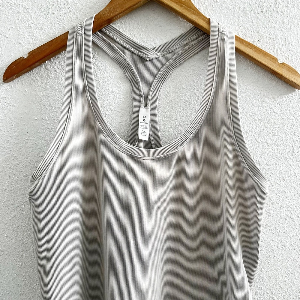 LULULEMON Ribbed Tank Top Size 12 - Picture 4 of 9
